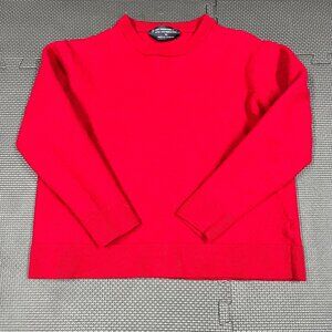 Hart Schaffner Marx Red Extra Fine Merino Wool Sweater XL Mens Pullover Crewneck